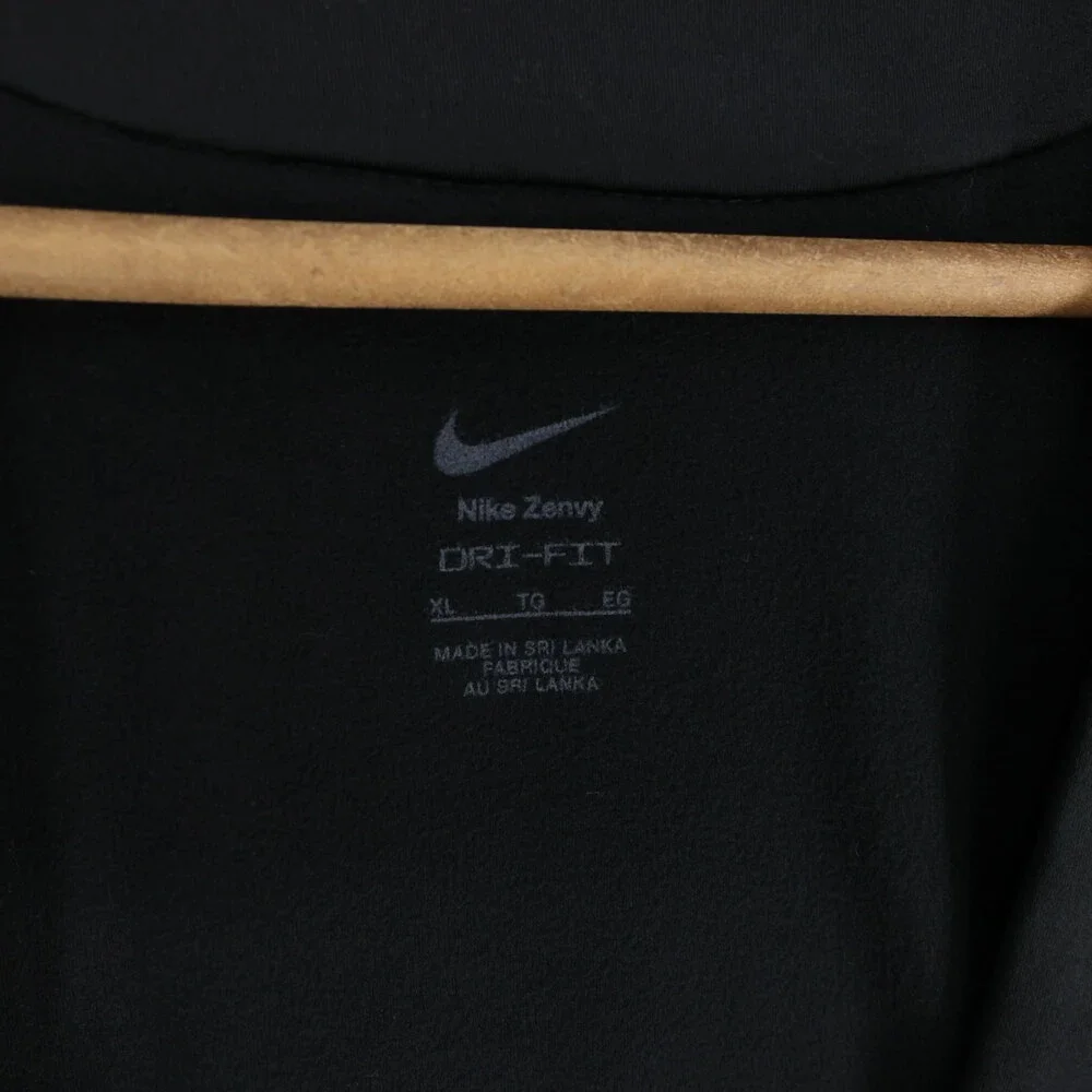 Nike Zenvy Cardigan Womens XL Black Dri FIT Open Front Oversized Athletic